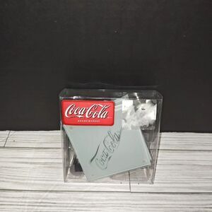 Coca Cola Soda Collectible Frosted Laser Etched Tempered Glass Coaster Set of 6